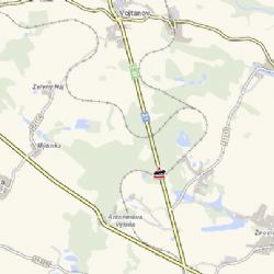 Vojtanov: Pod železničním viaduktem uvízl náklaďák