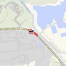 Vřesová: Střet sypače a osobního vozidla