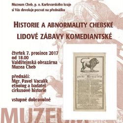 Vydejte se za potulným národem komediantů do chebského muzea 