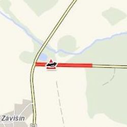 Zádub-Závišín: Pozor! Nehoda kamionu