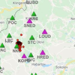 Zvýšená seismická aktivita v západních Čechách