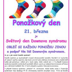 Ponožkový den – světový den Downova syndromu