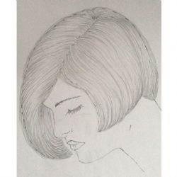 Žáci druhého ročníku oboru KADEŘNÍK zkoušeli za domácí úkol kresbu dámského účesu