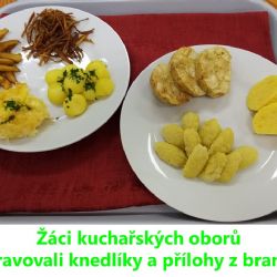 Žáci kuchařských oborů při distanční výuce vařili a vyráběli zajímavé pokrmy